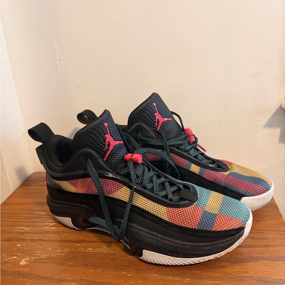 Nike Air Jordan 36 Low Black Multi Color Basketball Shoes Mens Size 13 - Picture 3 of 15